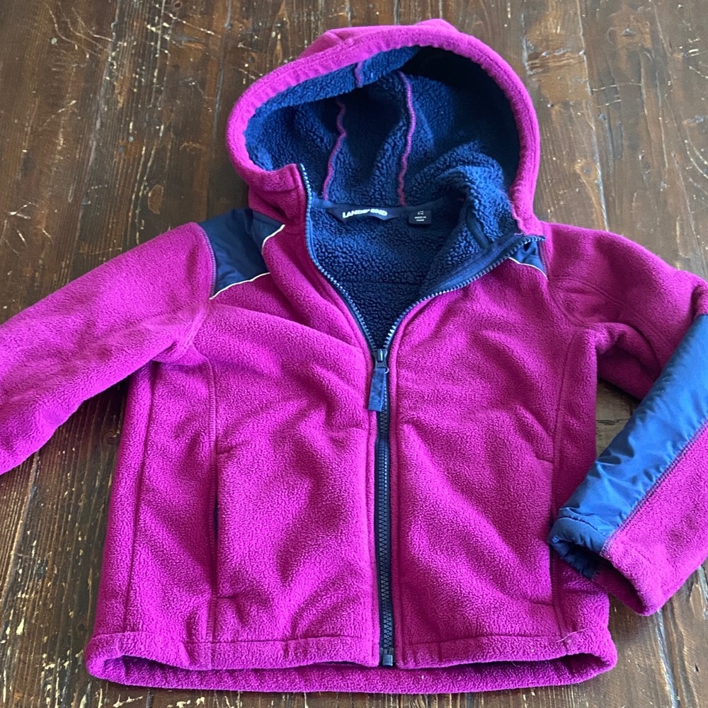 Lands' End Kids Jacket in Purple and Navy